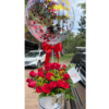 Caja floral con globo