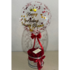 Caja floral con globo