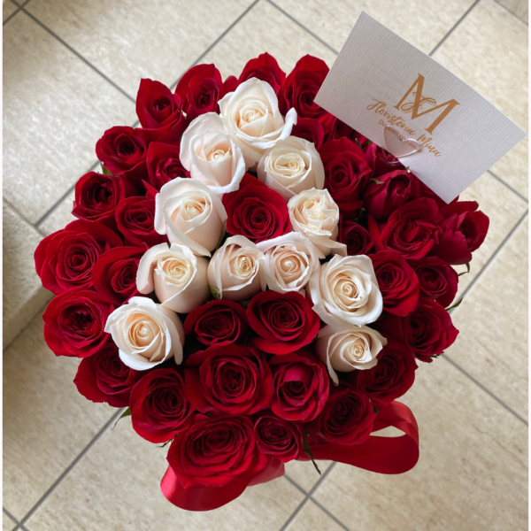 Caja de Rosas con Inicial