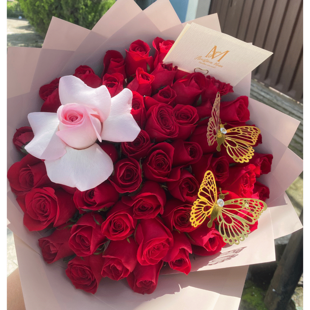 50 Roses Propsal Ramo Ramo de 50 Rosas Mensaje Sorpresa - floristeriamina.com