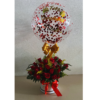 Caja floral con globo
