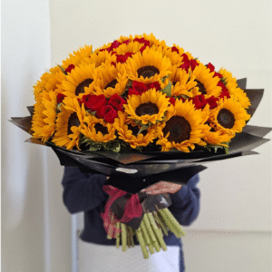 Ramos de 30 Girasoles y 48 Rosas