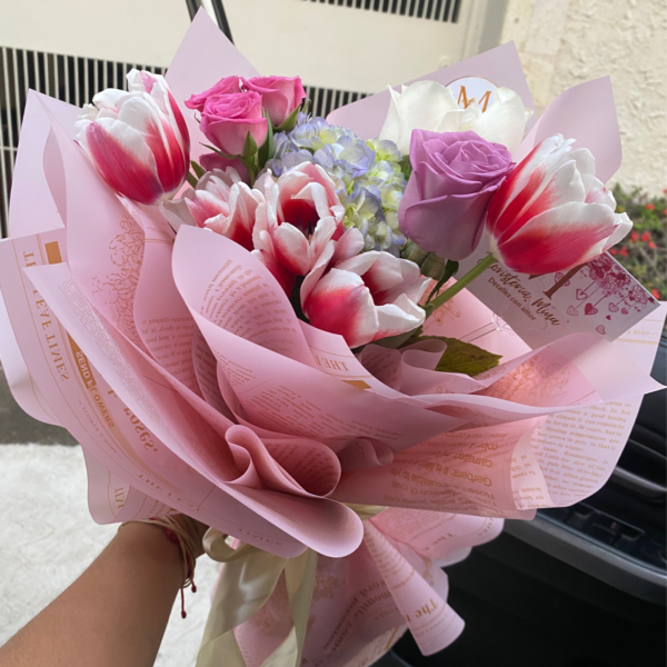 Ramo de tulipanes mix