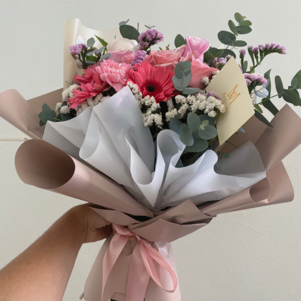 Ramo Rosas y Gerberas Rosa