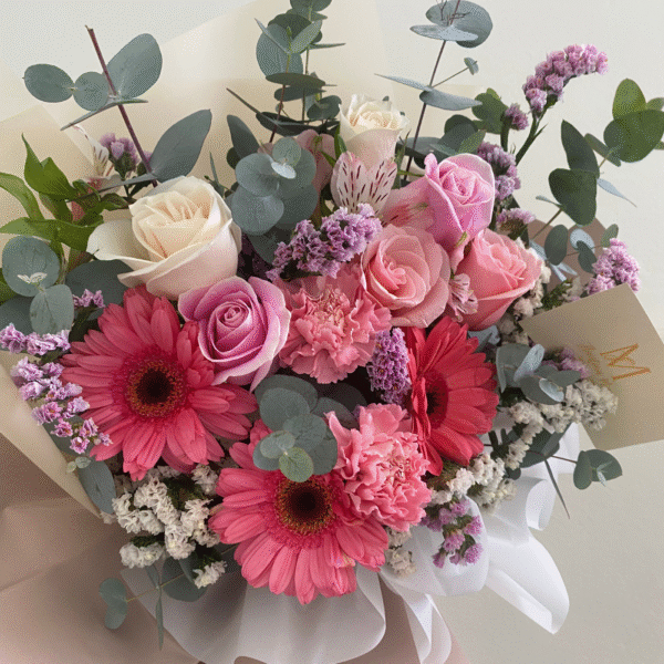 Ramo Rosas y Gerberas Rosa