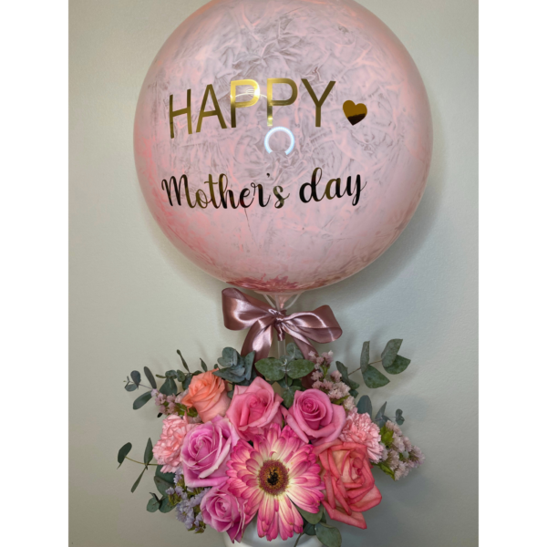 Caja Floral con Globo Sorpresa – Edición Día de las Madres