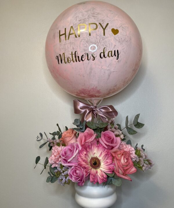 Caja Floral con Globo Sorpresa – Edición Día de las Madres