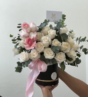 Caja de 50 rosas