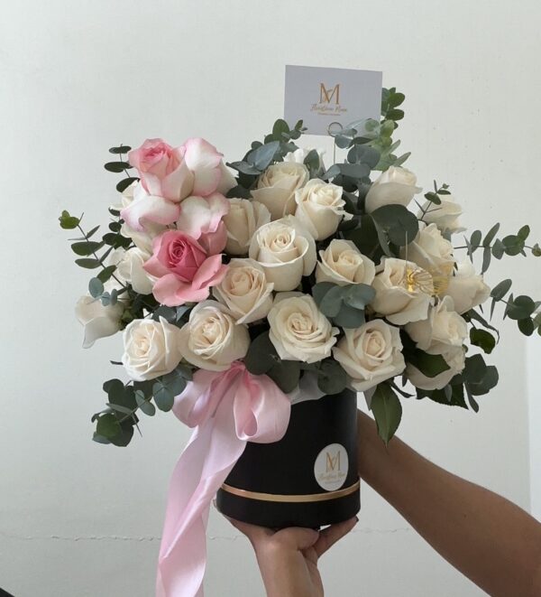 Caja de 50 rosas